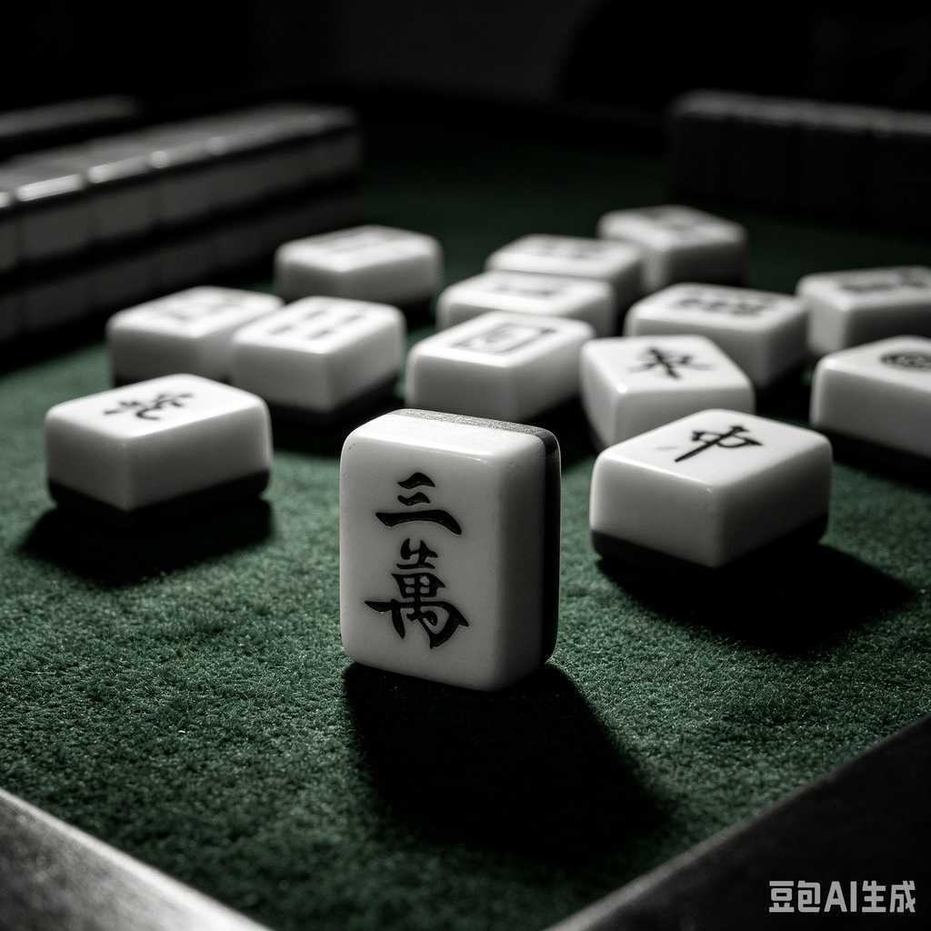 stylish text mahjong set