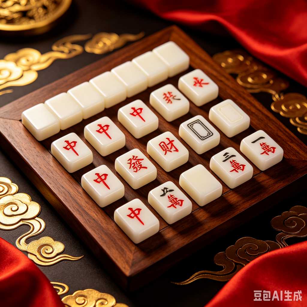 deep print mahjong set