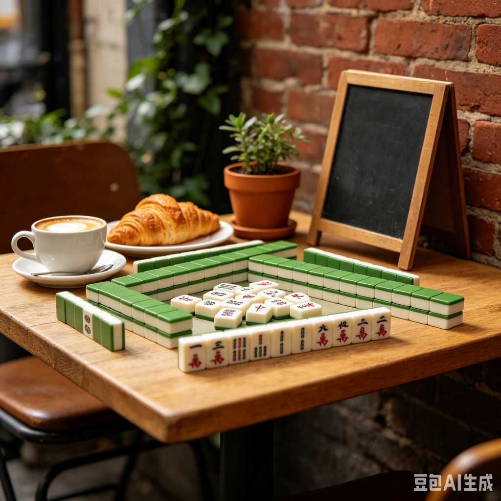 engraved texture mahjong tiles